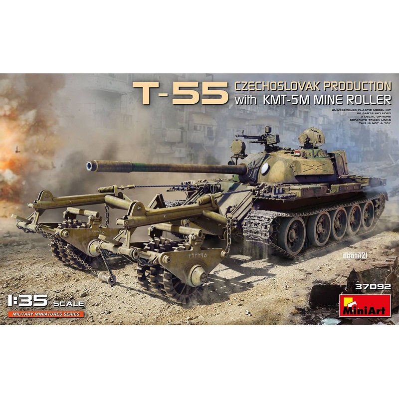 1/35 T-55 Czechoslovak KMT-5M with Mine Roller