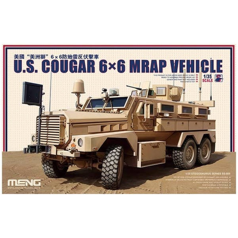 1/35 US Cougar 6x6 Mrap Vehicle