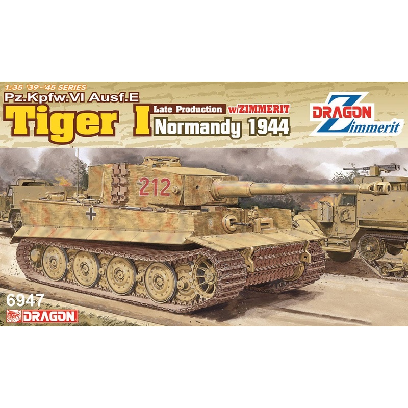 1/35 WW.II German Army Tiger I Late Production Normandy 1944 Magic Track/Aluminum Gun Barrel/3D Printed Muzzle Brake/Wittmann Figure Included Luxurious Specifications