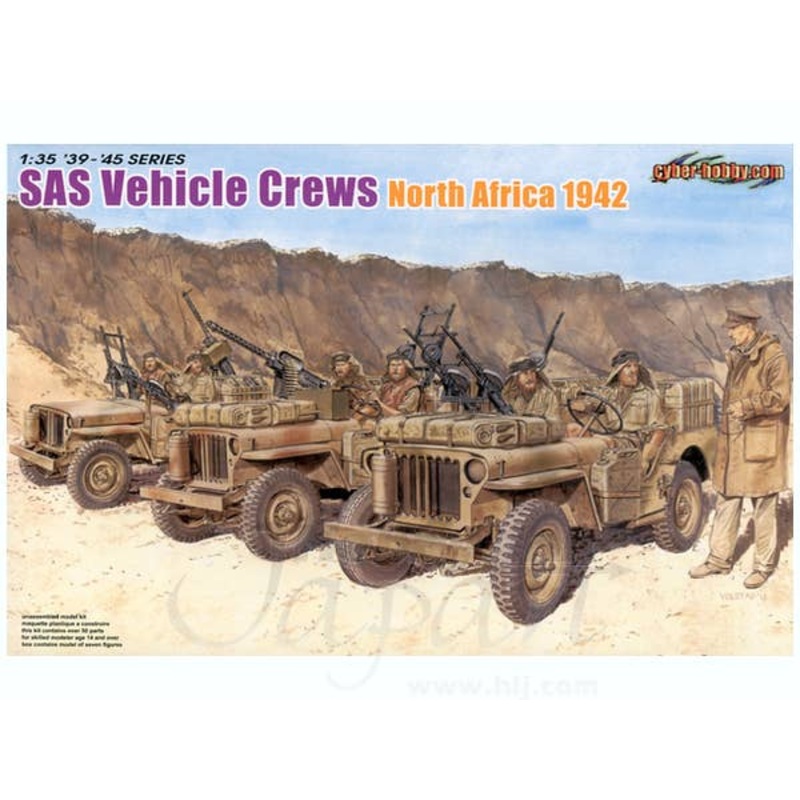 SAS Commander And 1/4-Ton 4x4 Truck Crews (7pcs)