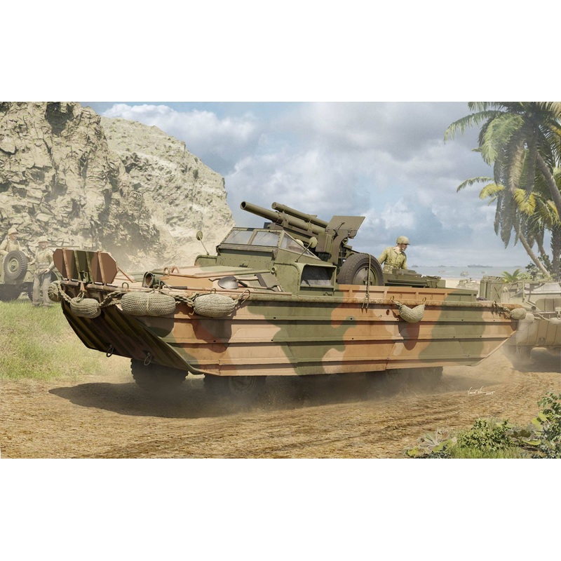 1/35 GMC DUKW-353 with 105mm Howitzer