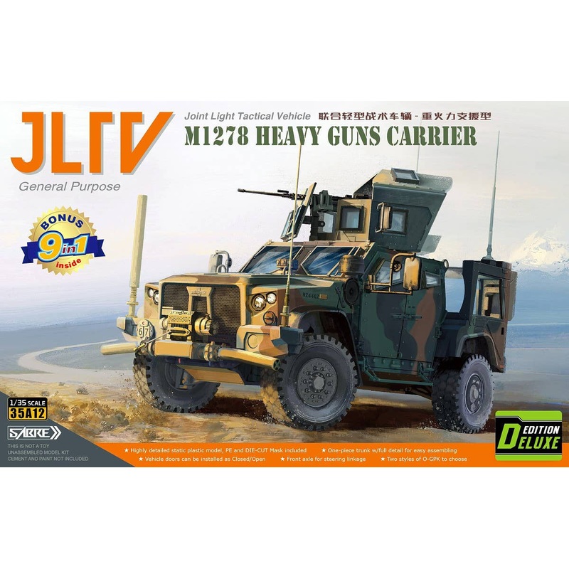 1/35 M1278 Weapon Carrier Integrated Light Tactical Vehicle JLTV (Deluxe Edition)