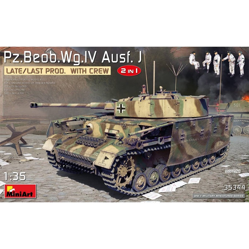 1/35 Panzer IV J-Type Pz.Beob.Wg Artillery Observation Vehicle Late Final Production Type Selection Type (With 5 Crew Members)