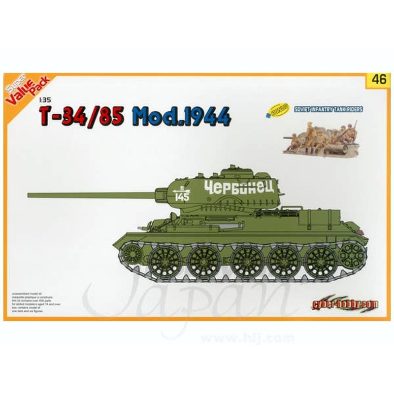 1/35 T-34/85 Mod. 1944 + Soviet Infantry Tank Riders