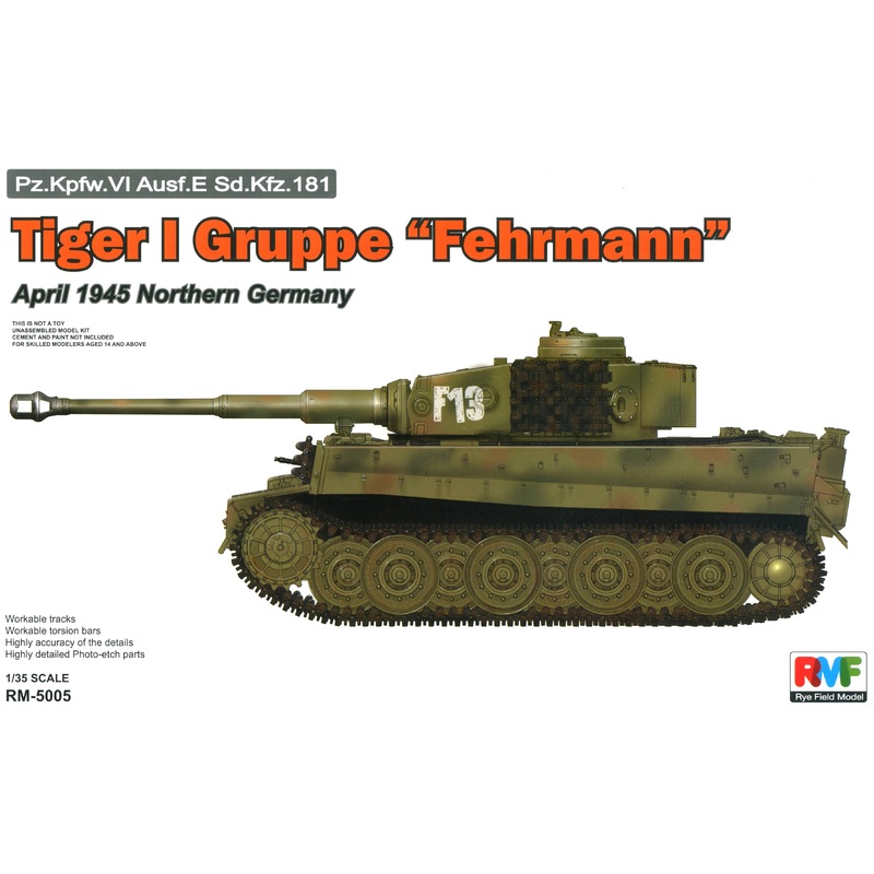 1/35 Tiger I Gruppe "Fehrmann" April 1945 Northern Germany
