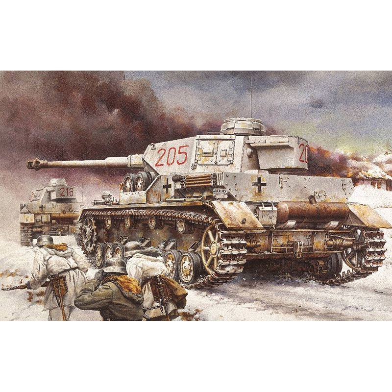 1/35 WW.II German Army Panzer IV Type G LAH 1st SS Panzer Division Kharkov 1943 Magic Track / Aluminum gun barrel included