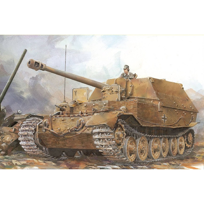 1/35 WW.II German Army Sd.Kfz.184 Elefant Heavy Tank Destroyer with Magic Track & Aluminum Gun Barrel