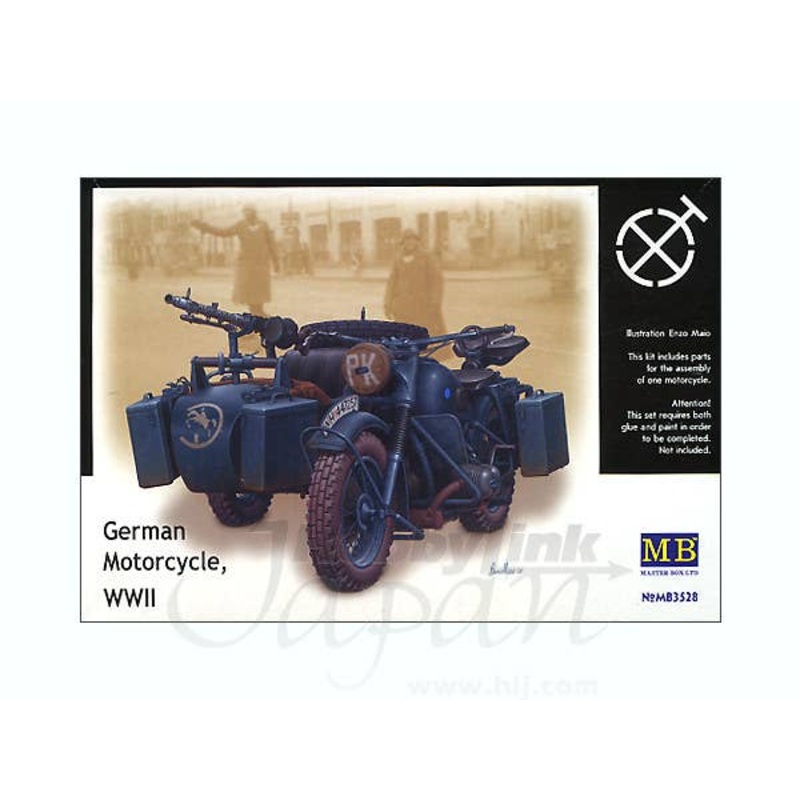 1/35 B-Grade German Motorcycle WWII