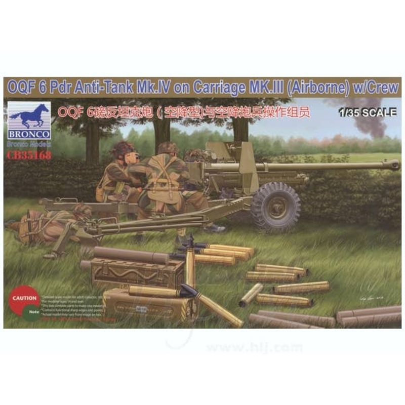 1/35 OQF 6Pdr Anti-Tank Mk.IV On Carriage Mk.III (Airborne) w/Crew