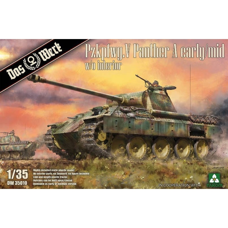 1/35 PzKpfw.V Panther A Early/Mid w/o Interior