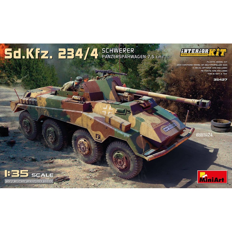 1/35 Sd.Kfz. 234/4 Schwerer Panzerspahwagen 7,5 cm. Interior Kit