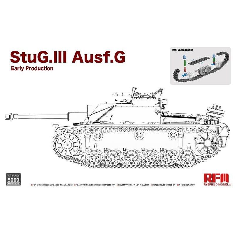 1/35 StuG.III Ausf.G Early Type w/Movable Track