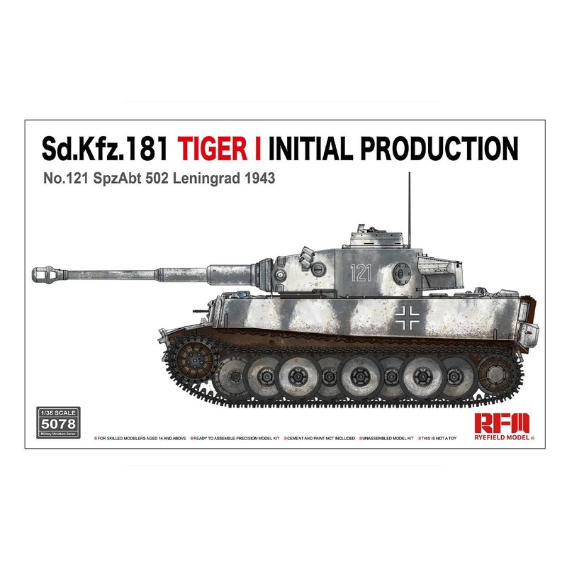 1/35 Tiger I Very Early Model No. 121 w/Movable Track