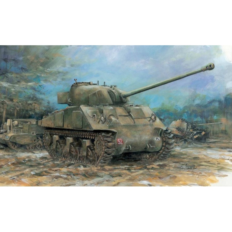 1/35 WW.II British Sherman Mk.Ic Firefly Welded Body Magic Track / 3D Printed Duck Building Included