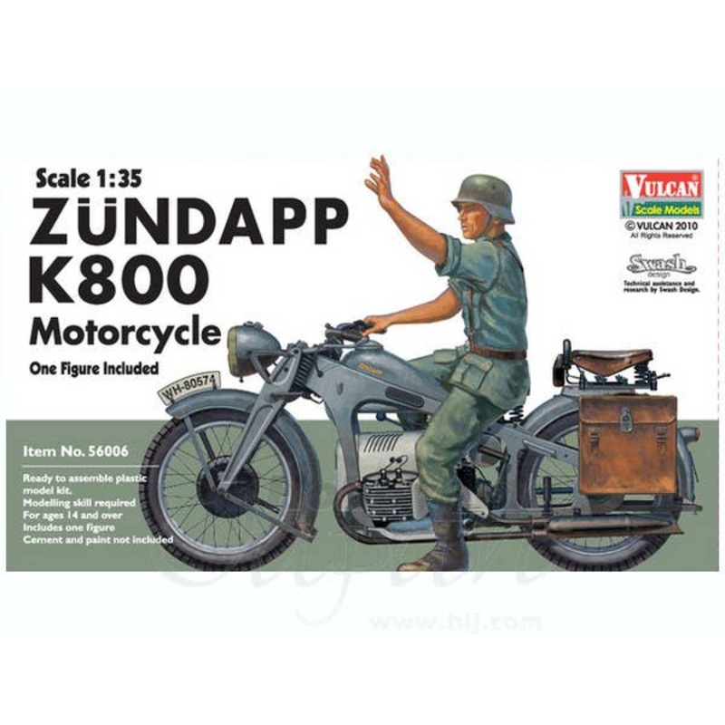 1/35 Zundapp K800 Motorcycle w/Figure