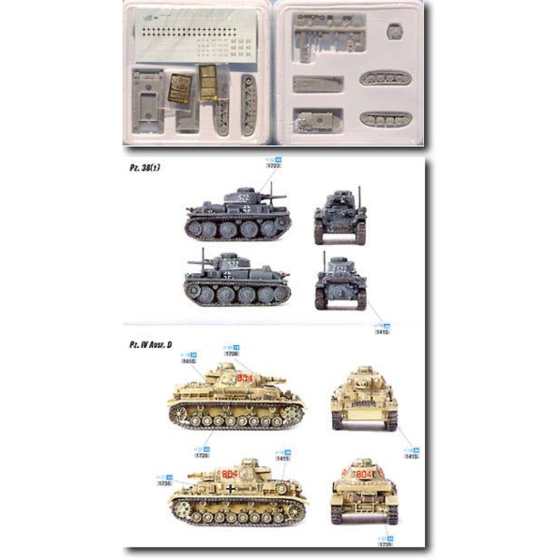 1/144 38(t) Tank & Pz. IV Ausf.D