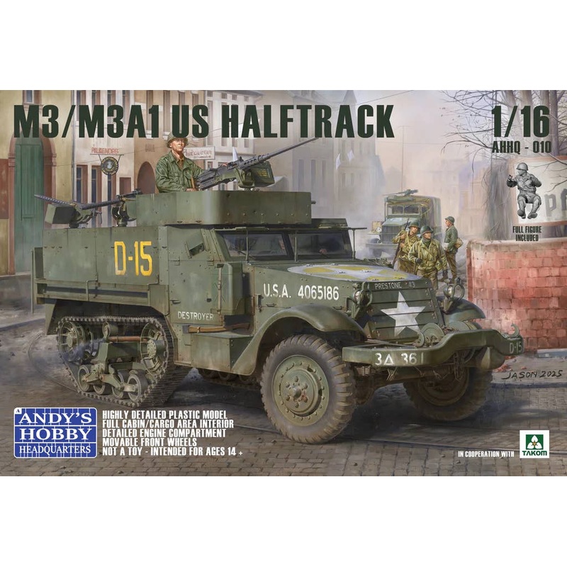 1/16 M3 / M3A1 U.S. Halftrack 2 in 1