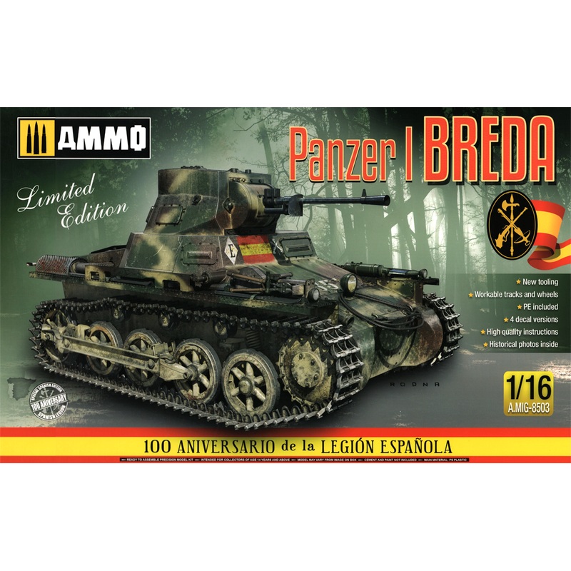 1/16 Panzer I Ausf. A Breda, Spanish Civil War Light Tank