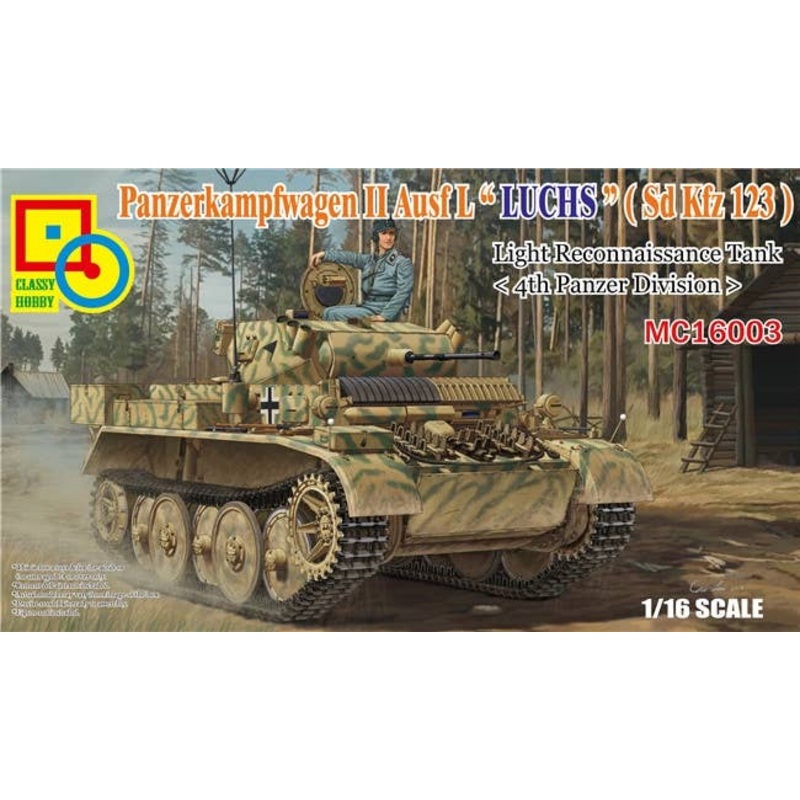 1/16 Panzerkampfwagen II Ausf L Luchs (Sd Kfz 123) Light Reconnaissance Tank (4th Panzer Division)