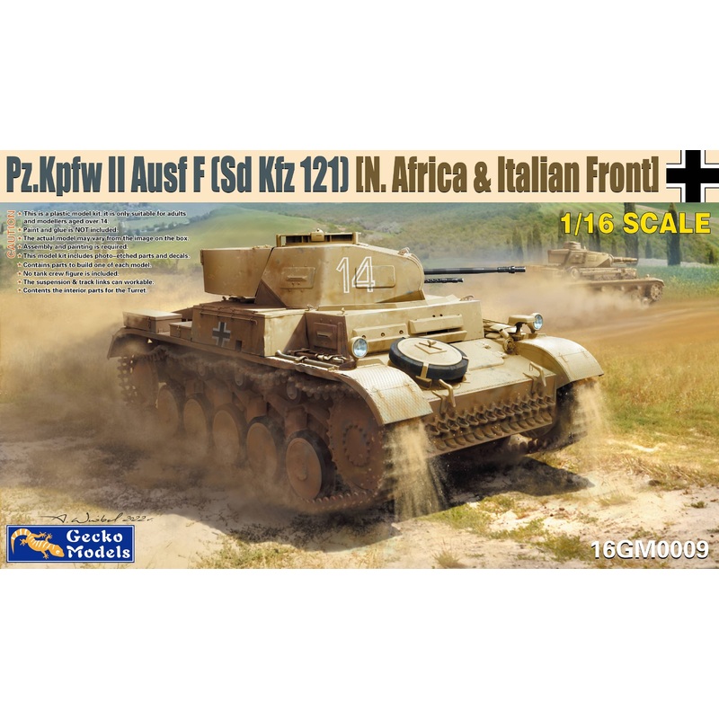 1/16 Pz.kpfw II Ausf. F (Sd.Kfz. 121) (North Africa & Southern Russia)