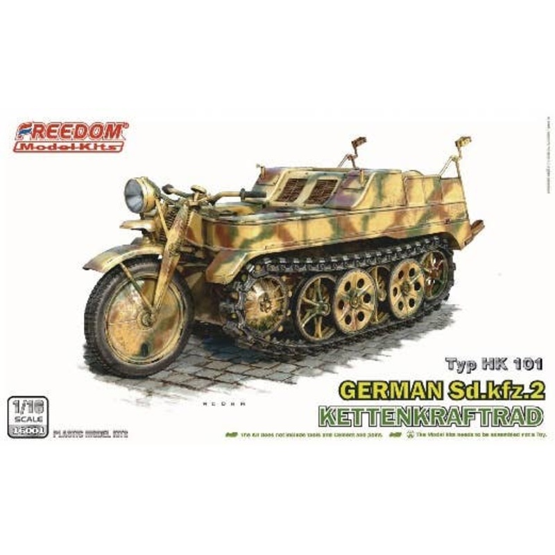 1/16 WW.II German Army Sd.Kfz.2 Kettenkraftrad
