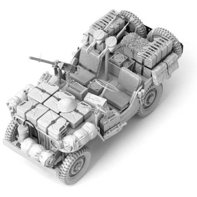 1/16 WWII British Army Small 4WD Patrol Car for SAS (2)