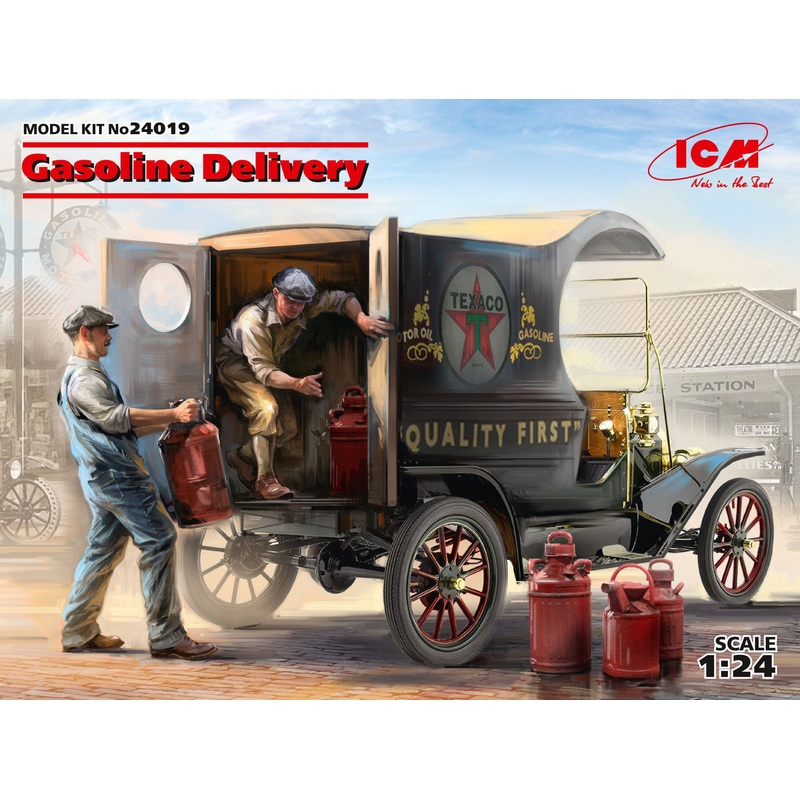 1/24 Gasoline Delivery, Model T 1912 Delivery Car with American Gasoline Loaders