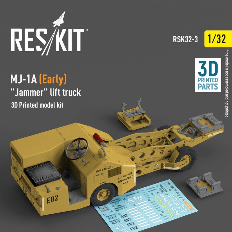 1/32 MJ-1A (Early) Jammer lift truck (3D Printed model kit)