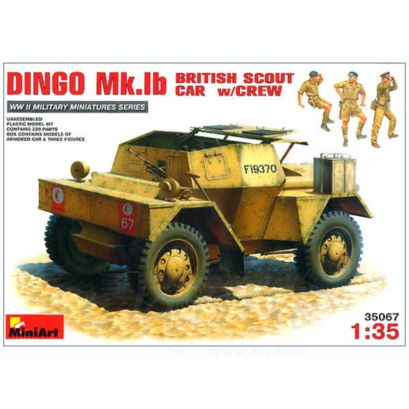 1/35 Dingo Mk.1b British Scout Car w/Crew