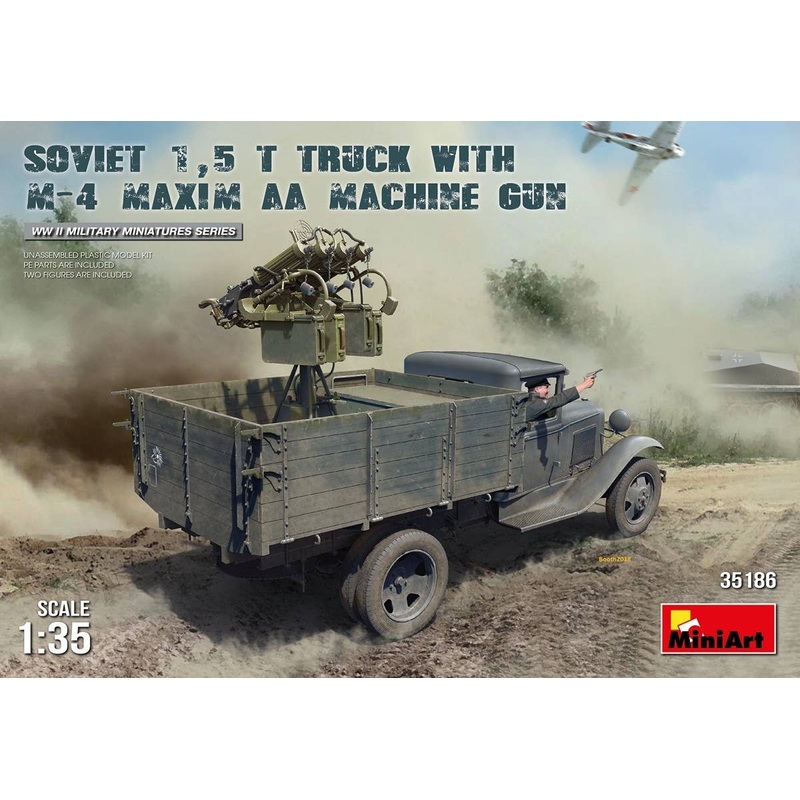1/35 Soviet 1.5 Ton Truck with M-4 Maxim AA Gun