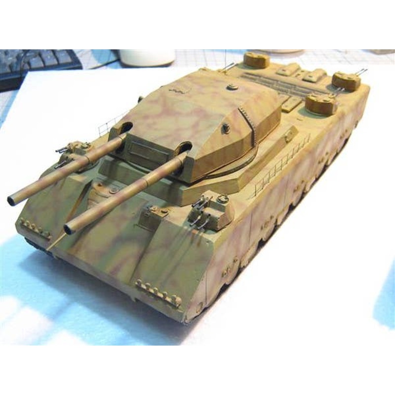 1/144 Landkreuzer P.1000 Ratte Type 2 Two Barrel Version (Low Price Ver.)