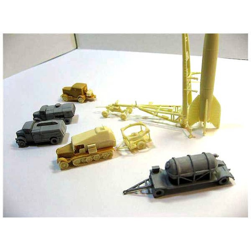 1/144 V2 Rocket & Launcher Vehicle Set