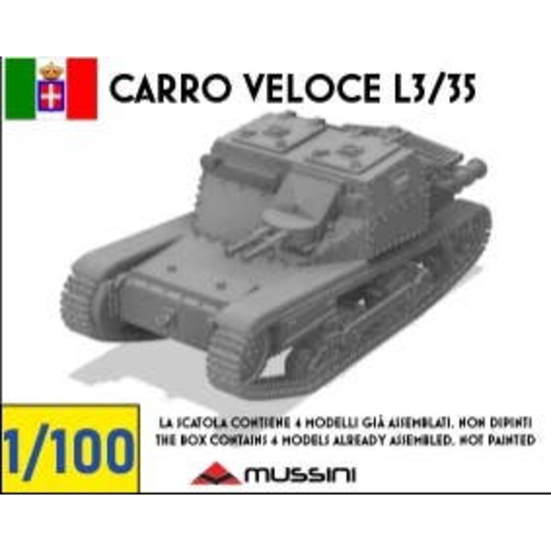 1/100 Carro Veloce L3/35 (4 pieces)