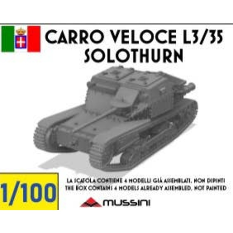 1/100 Carro Veloce L3/35 - Solothurn (4 pieces)
