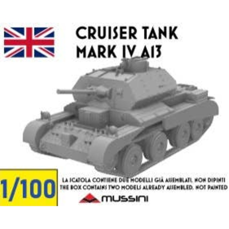 1/100 Cruiser tank Mark IV A13 (2 pieces)