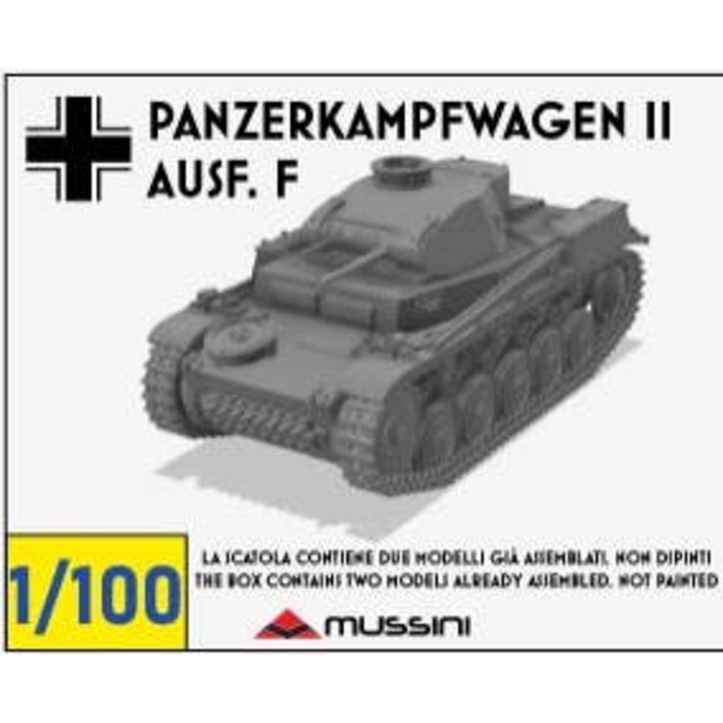 1/100 Panzerkampfwagen II Ausf. F (2 pieces)