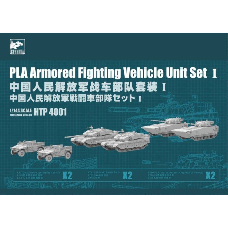 1/144 PLA Armored Fighting Vehicle Unit Set 1