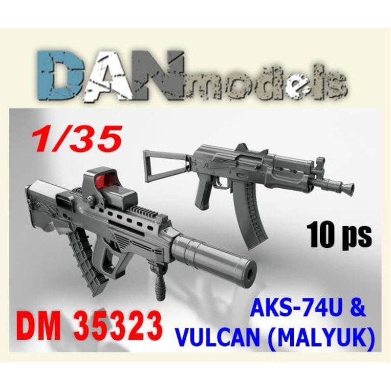1/35 AKS-74U & Vulcan (Malyuk) 10pc (2 types x5)