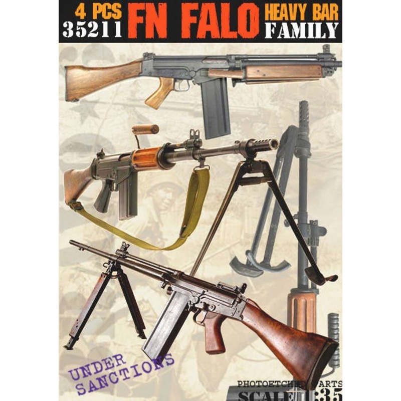 1/35 Modern Belgian FN-FALO Heavy Barrel Automatic Rifle Set (4 units)