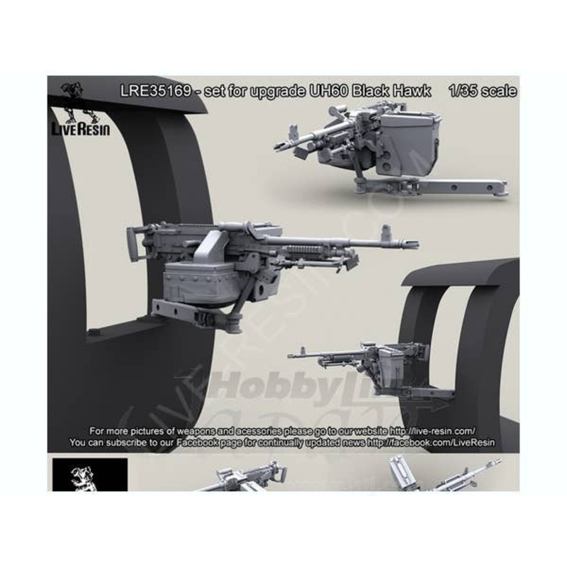 1/35 UH60 Black Hawk Window M240H Mount (for Academy/Italeri)