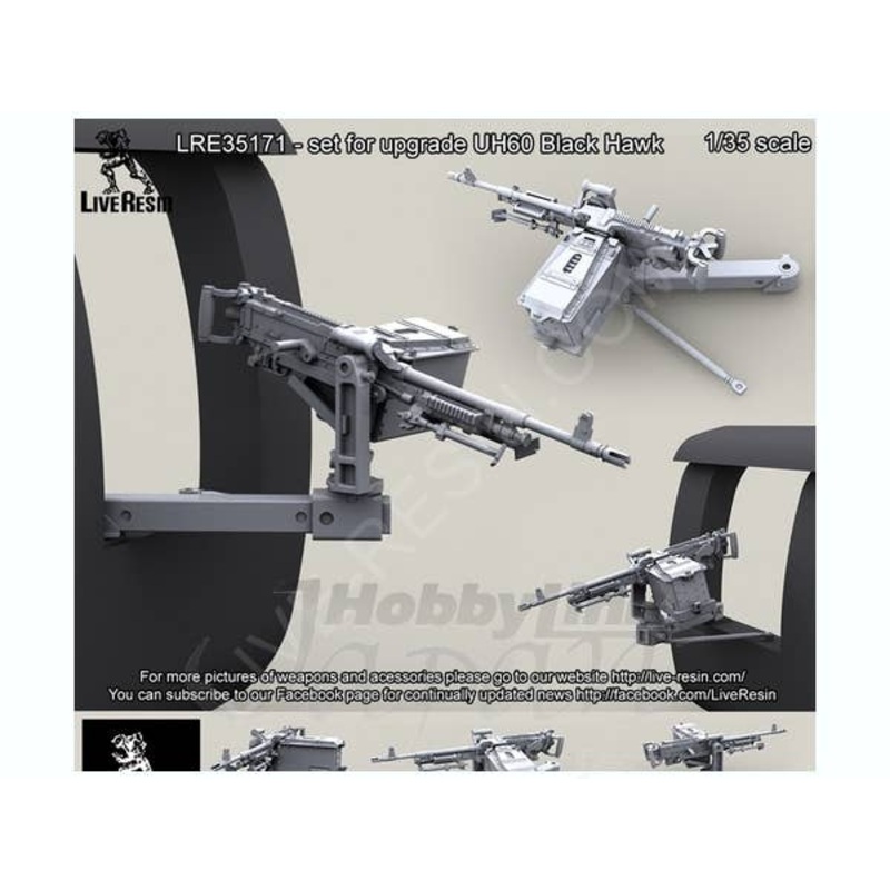 1/35 UH60 Dillon Aero Black Hawk Window M240H Mount (for Academy/Italeri)