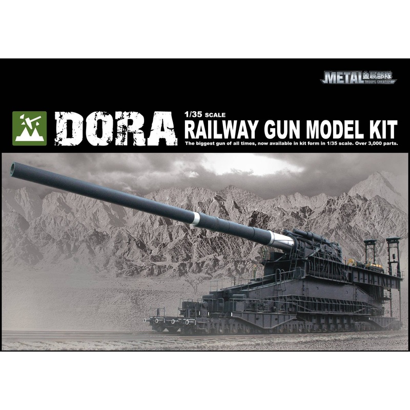 1/35 WWII German Dora 80cm Super Heavy Railway Gun