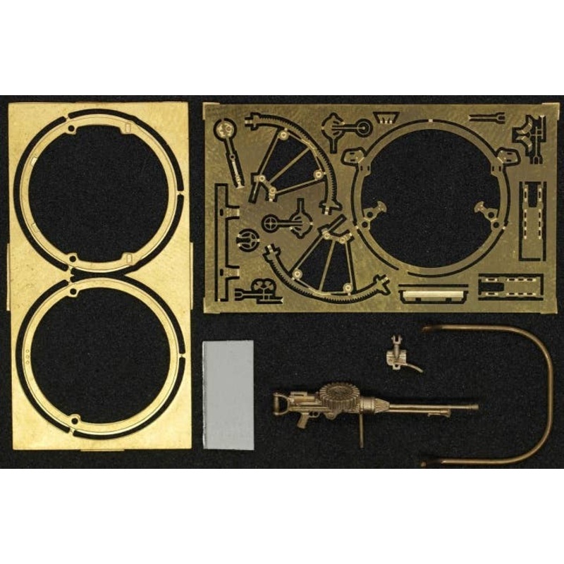 1/48 Stripped Lewis Mk I single MG with a shortened radiator on the Scarff ring (UK)