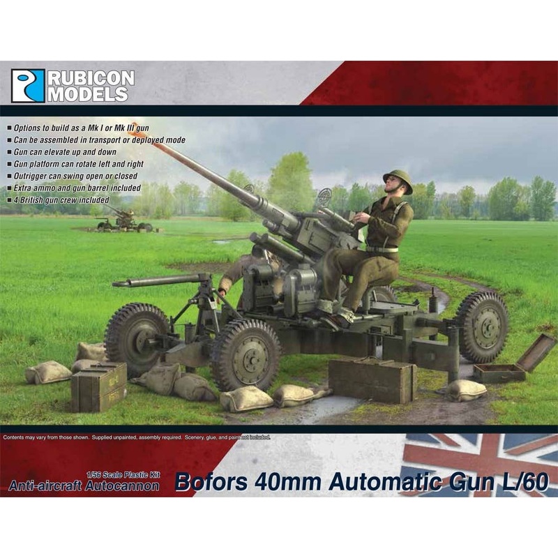 1/56 Bofors 40mm L/ 60 Cannon Mk.I / III & Crew