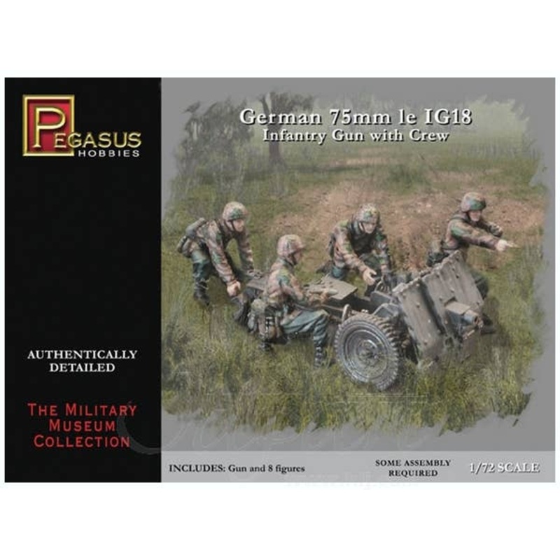 1/72 German 75mm IG18 Infantry Gun w/Crew