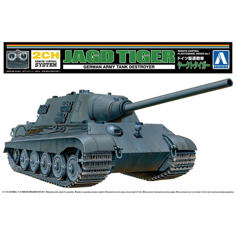 Remote control plastic model: German Tank Destroyer Jagdtiger
