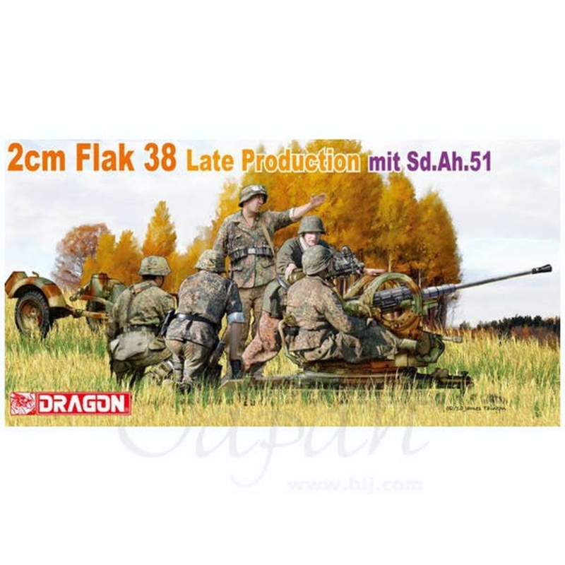 1/35 2cm FlaK 38 Late Production mit Sd.Ah.51
