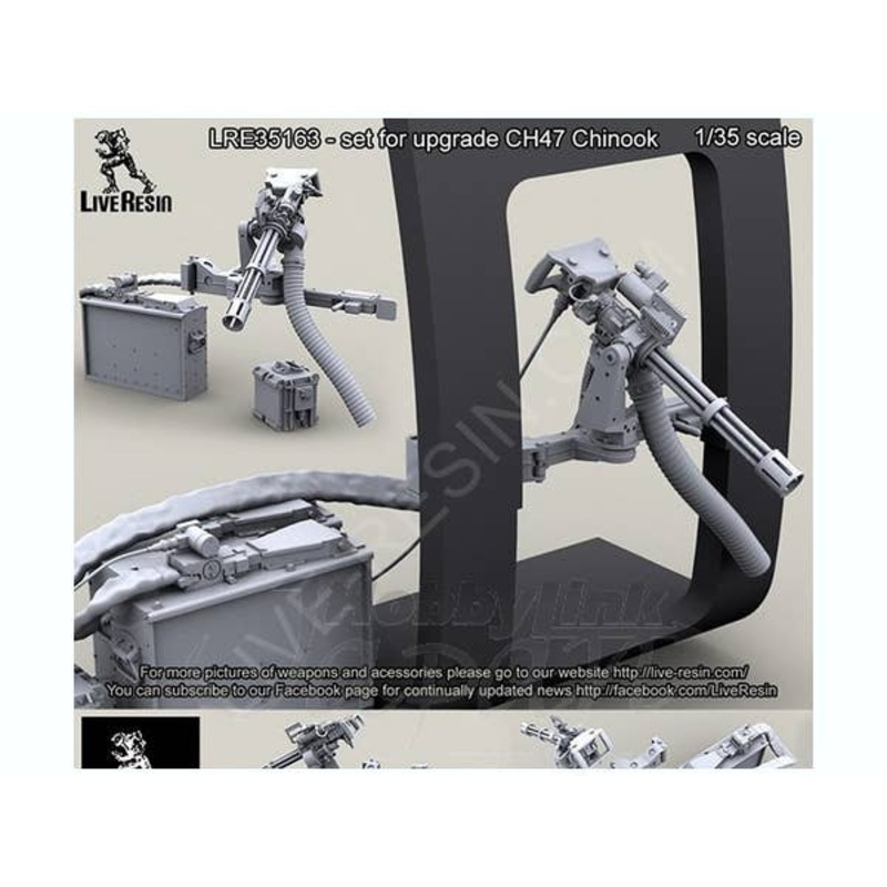 1/35 CH47 Chinook Door M134D Minigun Mount (for Trumpeter)