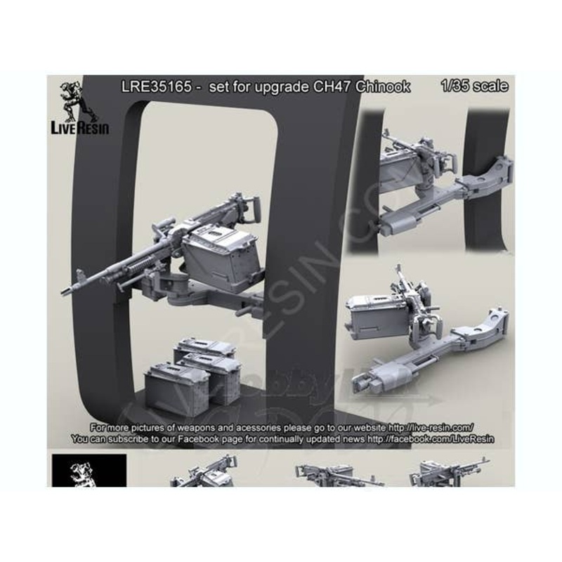1/35 CH47 Chinook Door/Window M240H Mount