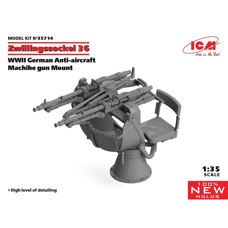 1/35 German Anti-Aircraft Double Mount Zwillingssockel 36